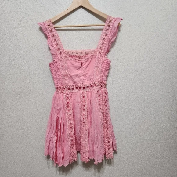 Free People Verona Pink Boho Dress Size XS - Picture 2 of 13
